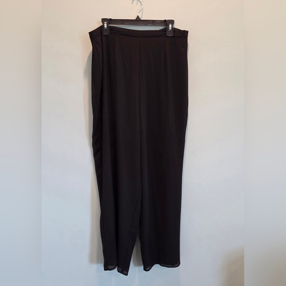 Sheri Martin New York Two-Piece Pant Set Size 18 Vintage Black Chinese-Style - Picture 10 of 16